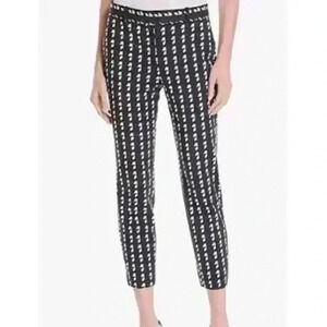 THEORY Treeca 2 Pants Size 6 Geo Plaid Lightweight Wool #212